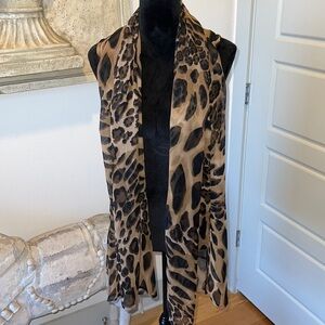 Zury animal print cover up Sz S/M 100% rayon‎